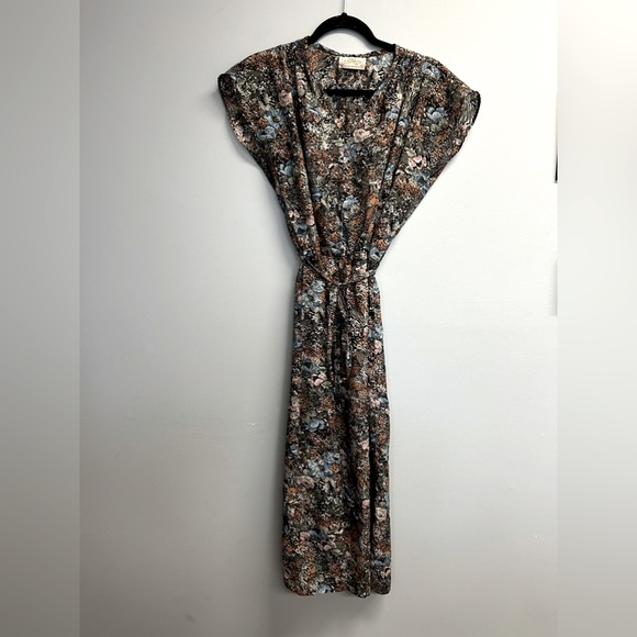 🍁🍁Vintage Anglo size m beautiful pattern, maxi dress - Picture 1 of 7